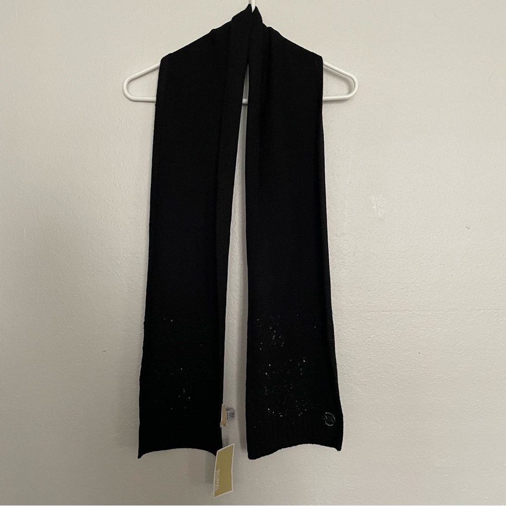 Michael Kors Black Scarf Women’s Black Sequin Scarf NEW